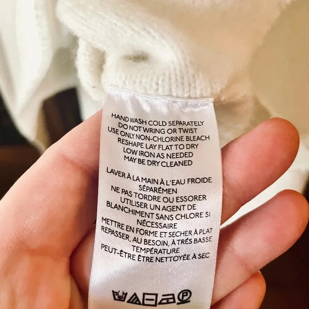 Urban Outfitters women’s long sleeve cropped turtleneck sweater SZ XS white - Picture 7 of 8